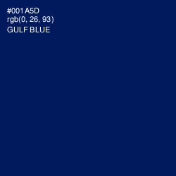 #001A5D - Gulf Blue Color Image